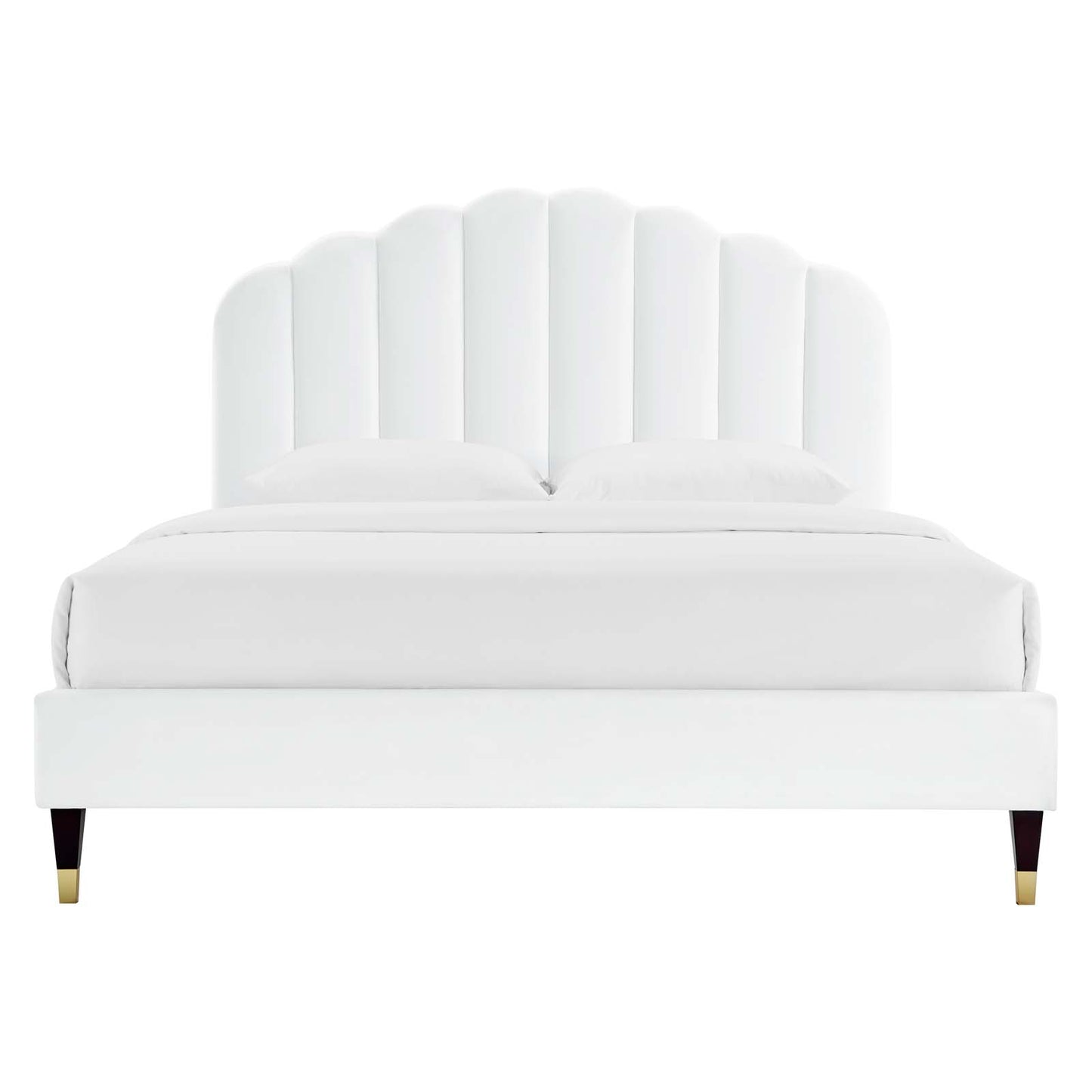 Daisy Performance Velvet Queen Platform Bed