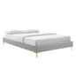 Sutton Performance Velvet Twin Bed Frame