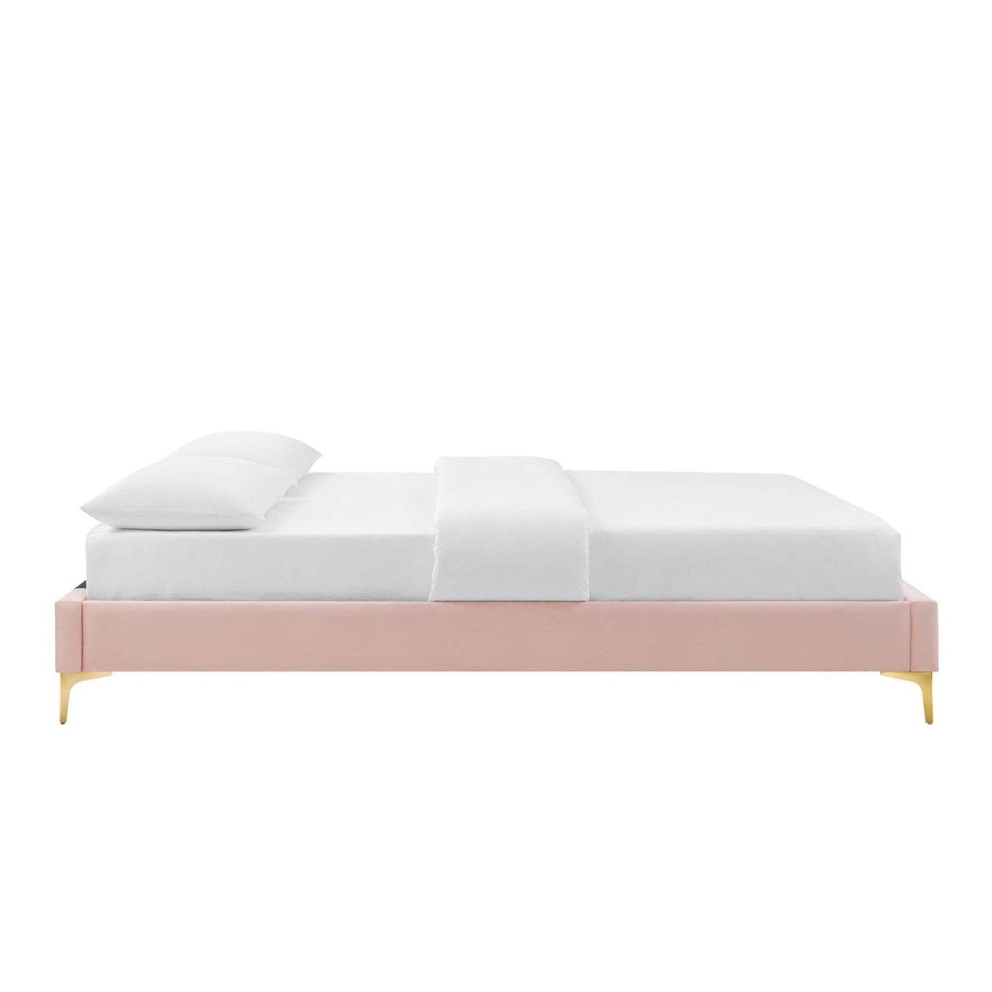 Sutton Performance Velvet Twin Bed Frame