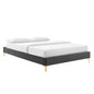 Sutton Performance Velvet Full Bed Frame