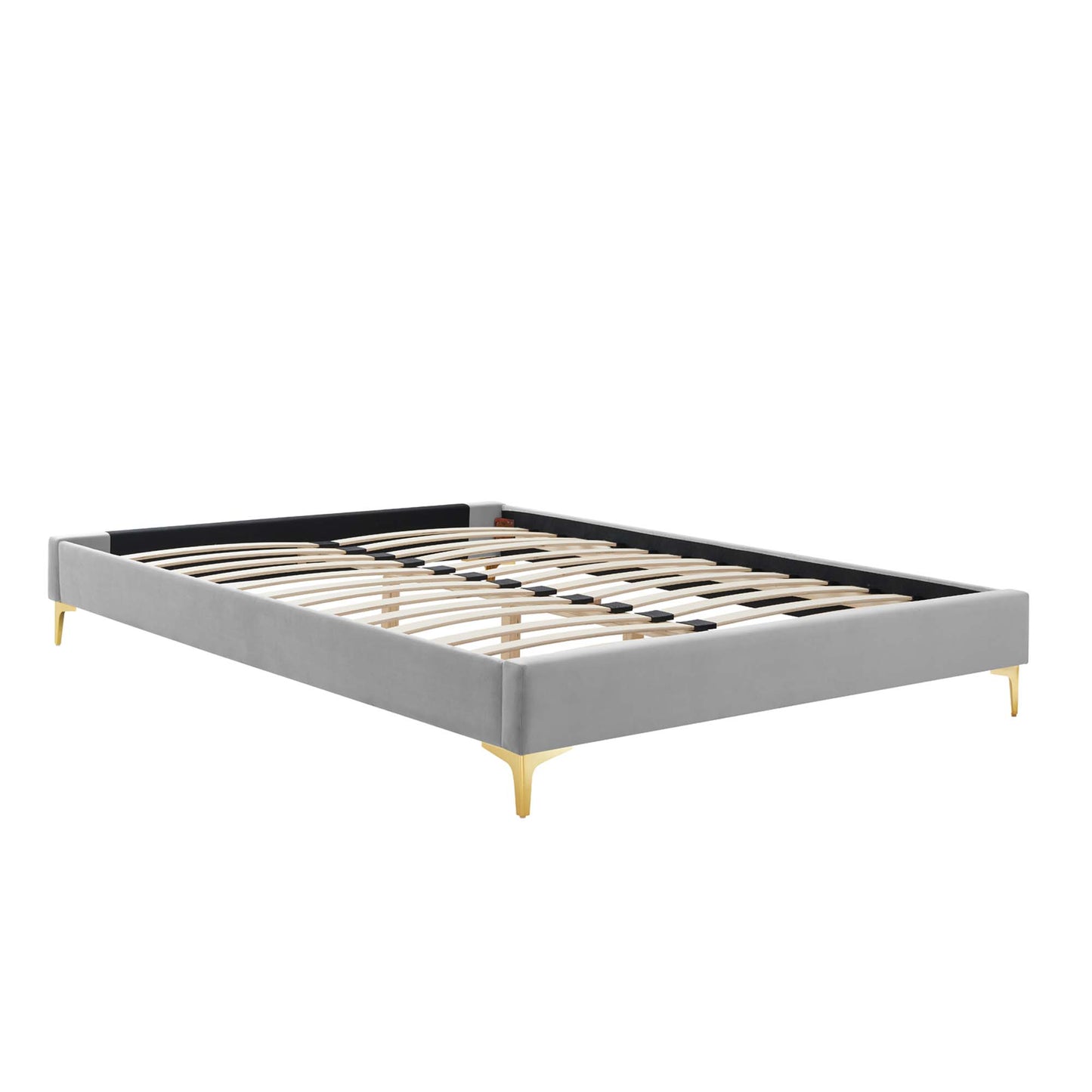 Sutton Performance Velvet Full Bed Frame