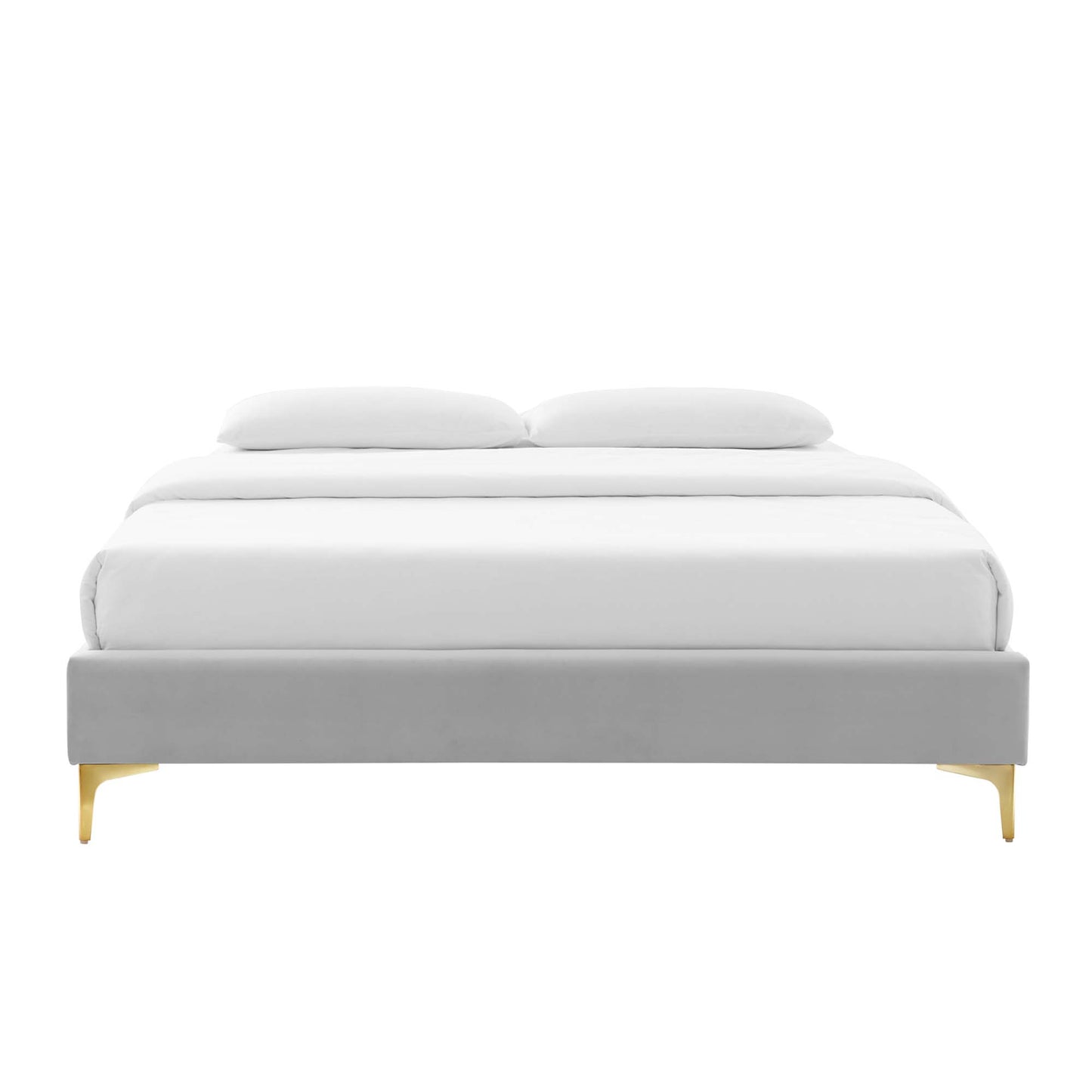 Sutton Performance Velvet Full Bed Frame