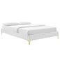 Sutton Performance Velvet Full Bed Frame