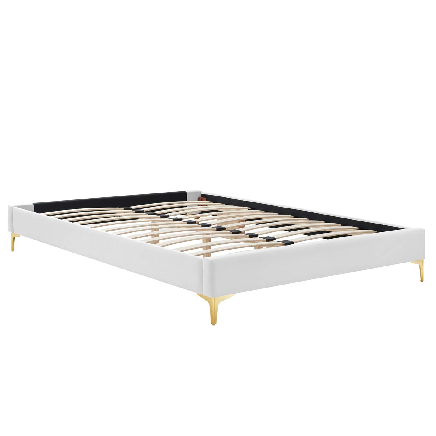 Sutton Performance Velvet Full Bed Frame