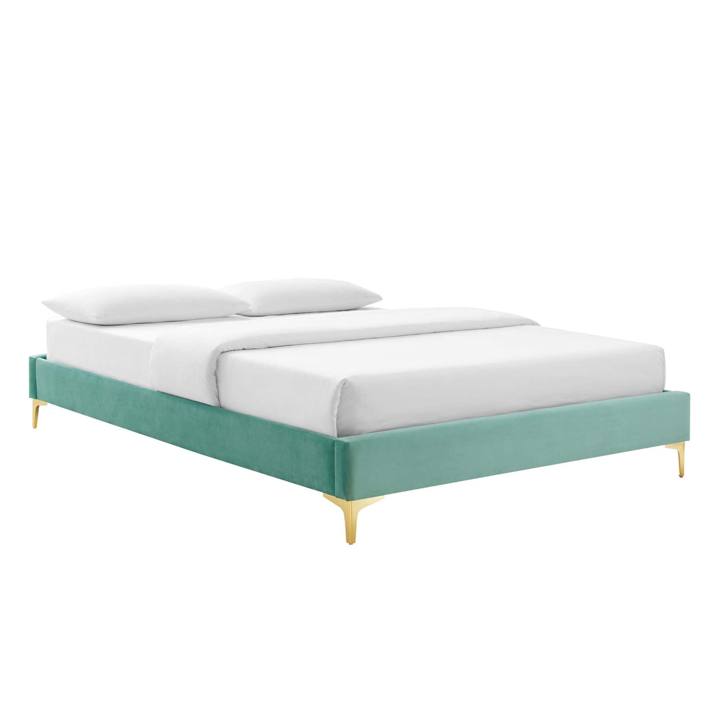 Sutton Performance Velvet King Bed Frame