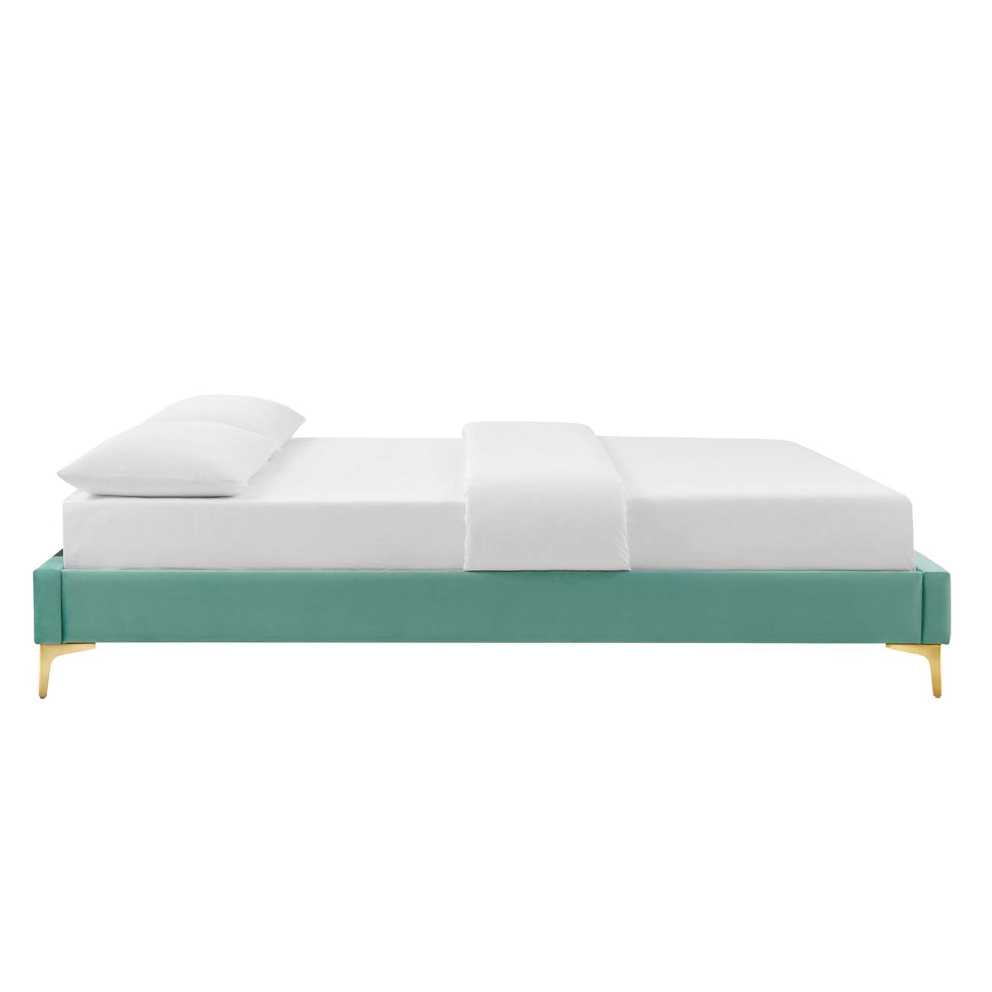 Sutton Performance Velvet King Bed Frame