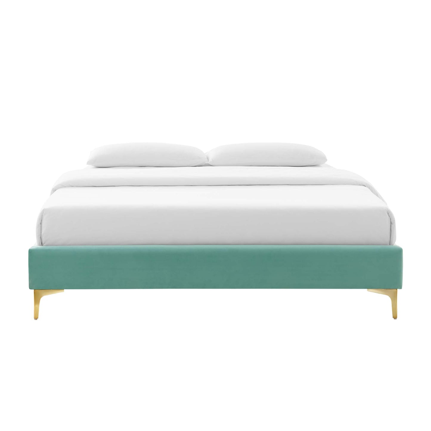 Sutton Performance Velvet King Bed Frame