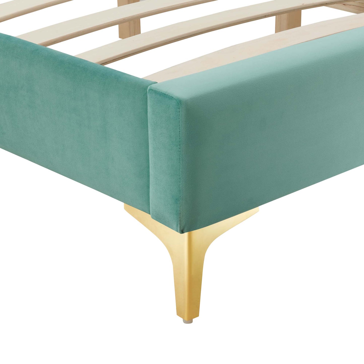 Sutton Performance Velvet King Bed Frame