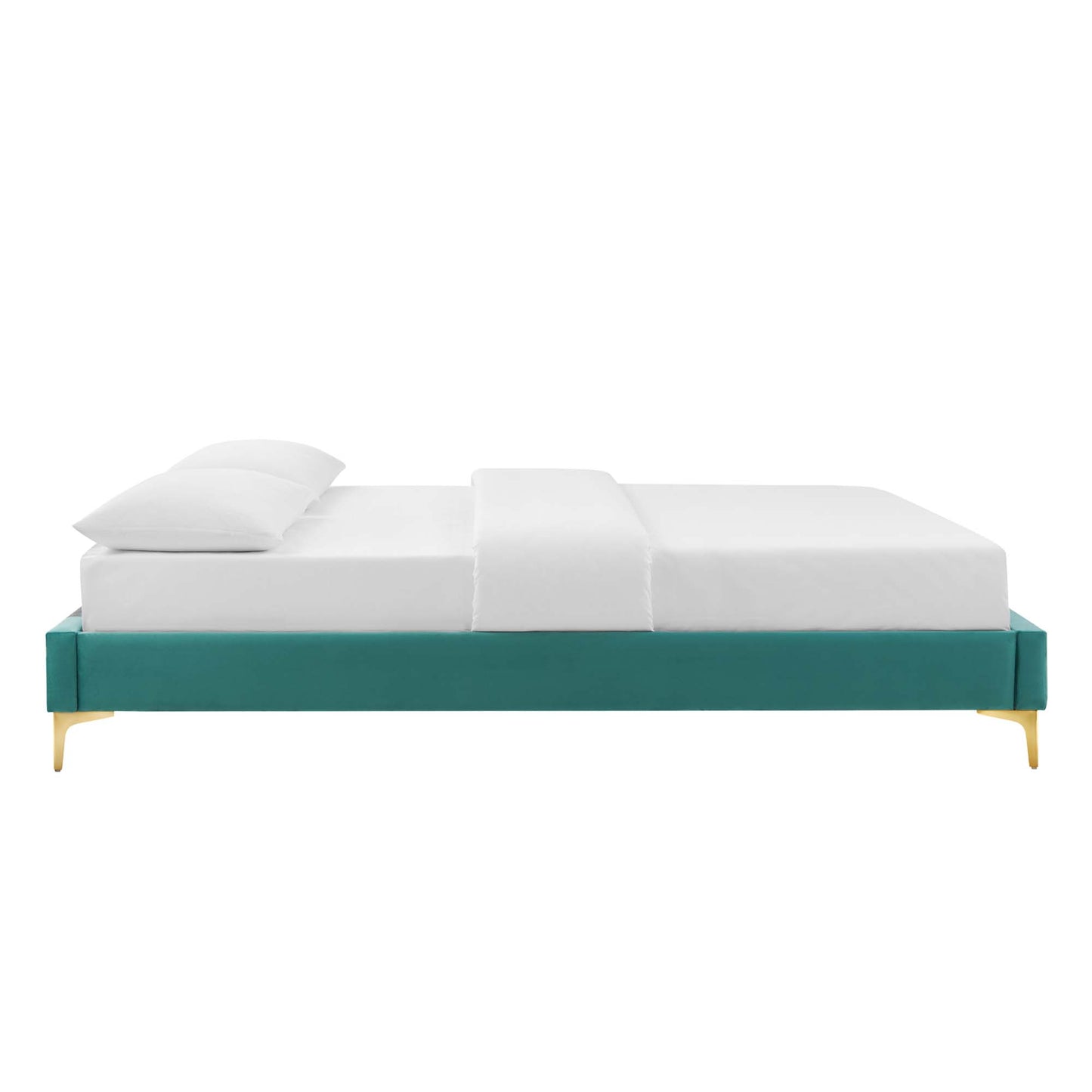 Sutton Performance Velvet King Bed Frame