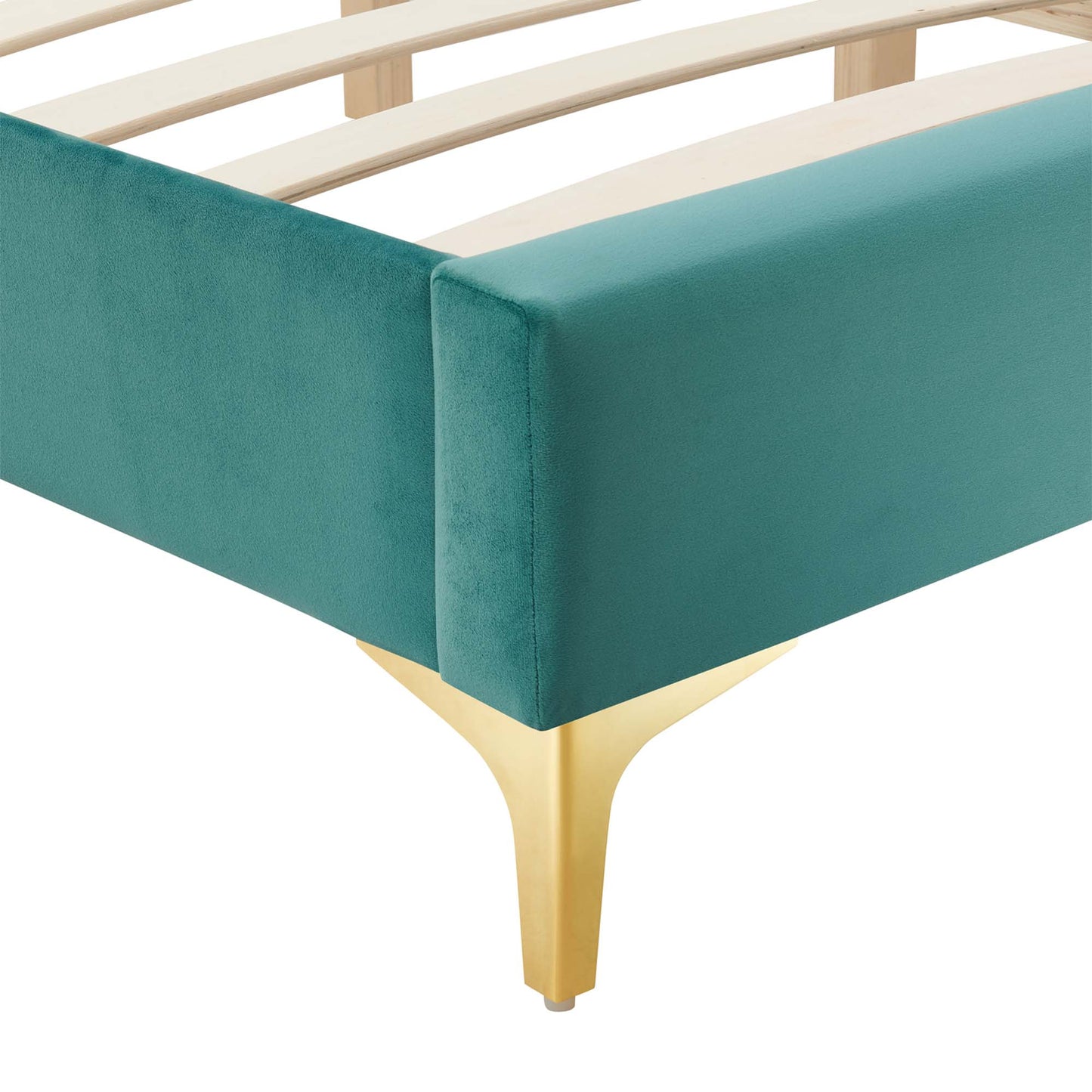 Sutton Performance Velvet King Bed Frame