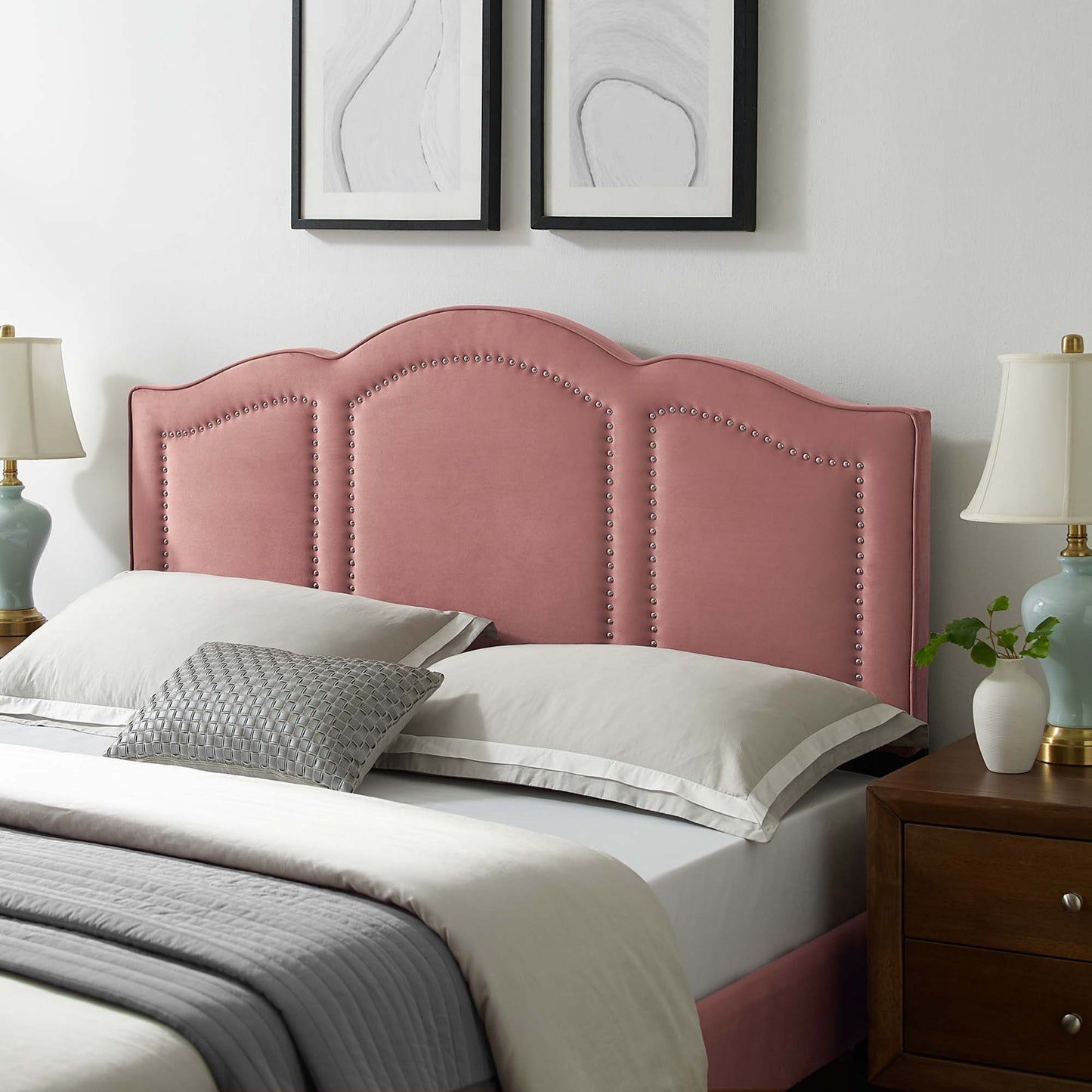 Cecilia Performance Velvet King/California King Headboard