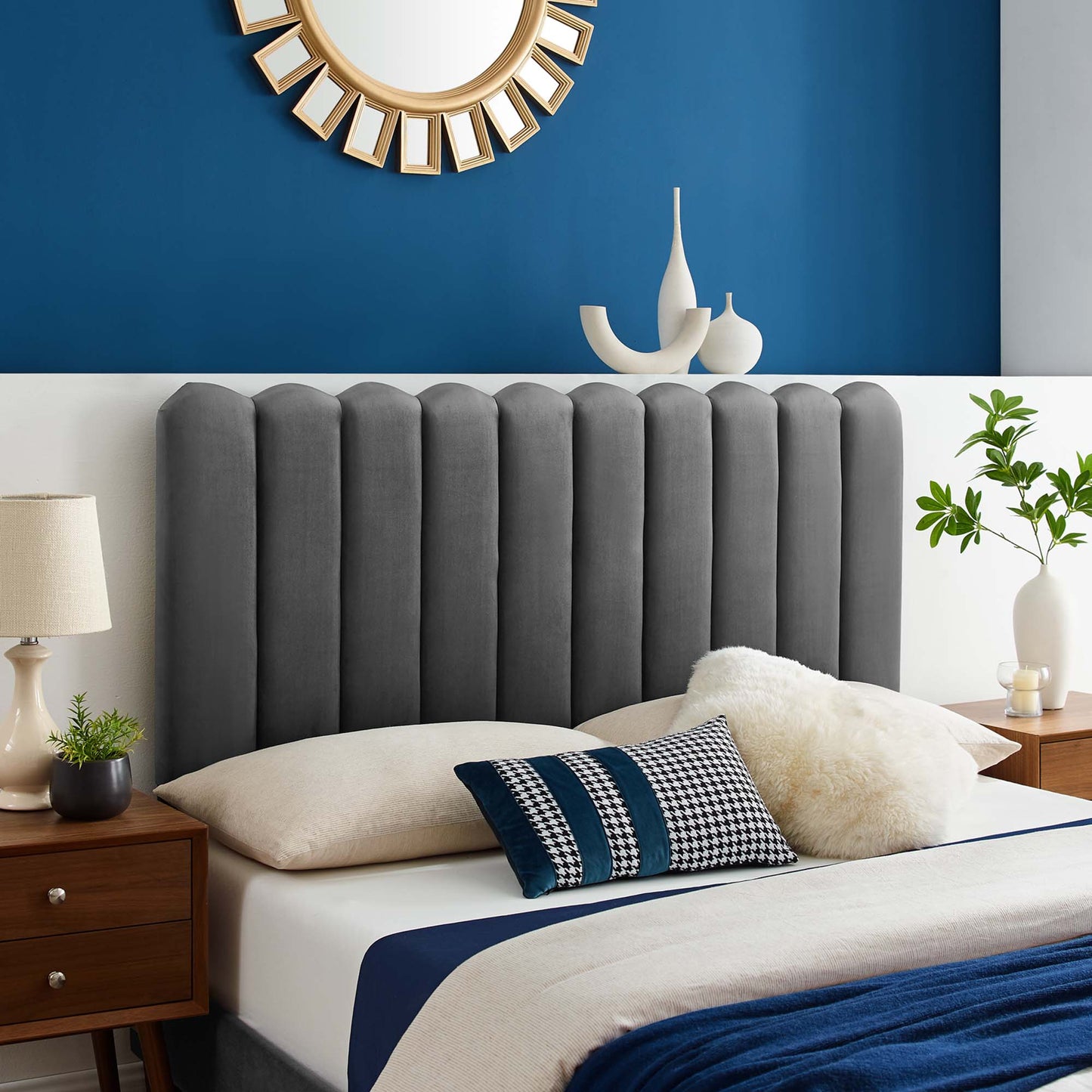 Delilah Performance Velvet Twin Headboard