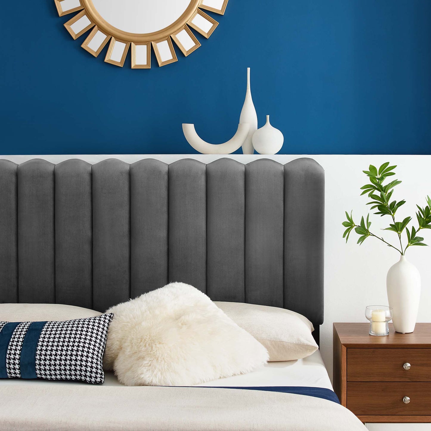 Delilah Performance Velvet Twin Headboard