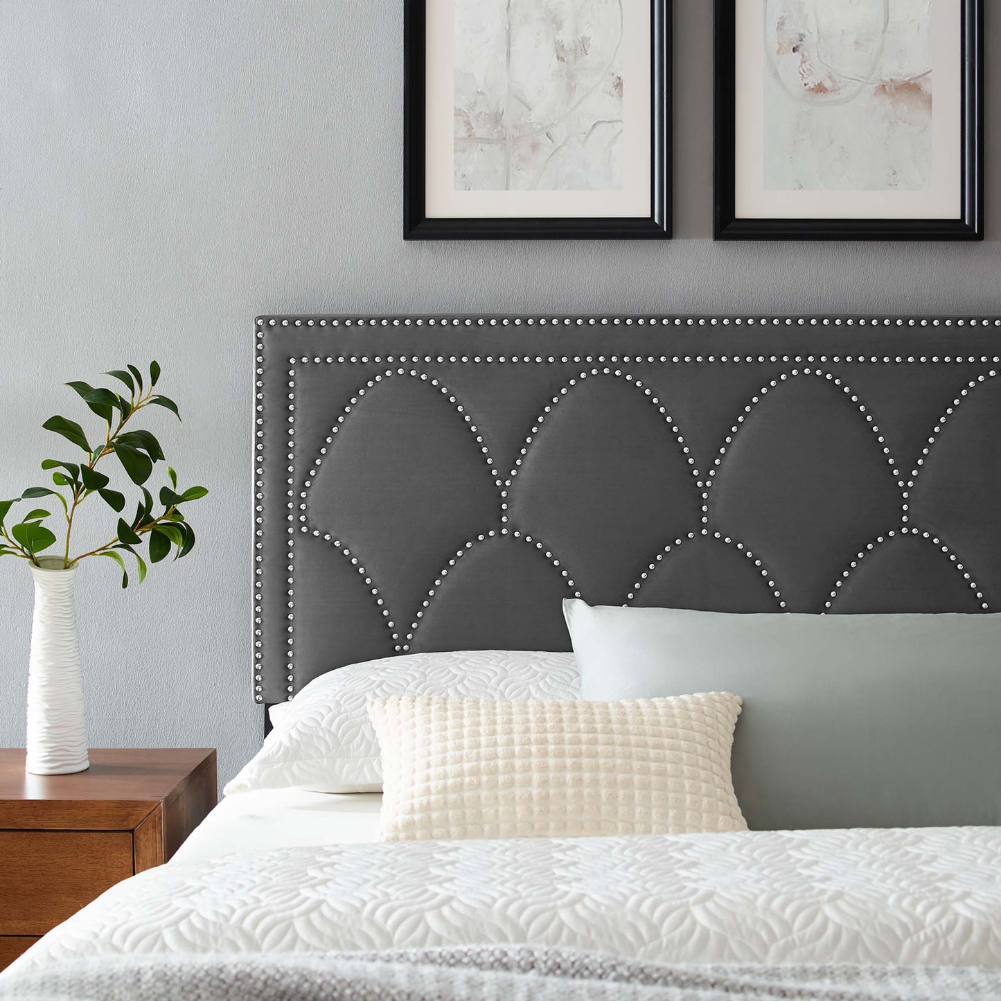 Greta Performance Velvet Twin Headboard