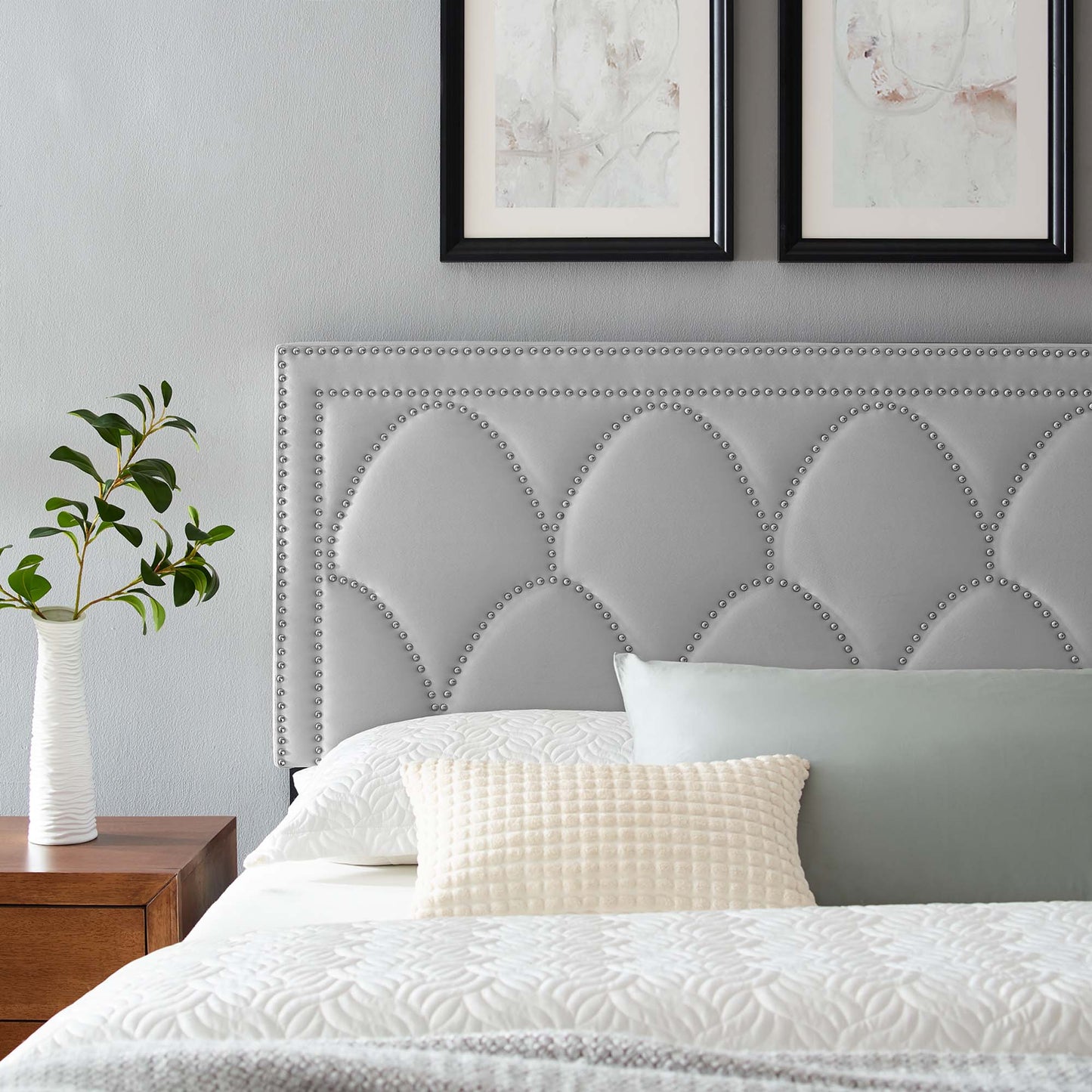 Greta Performance Velvet Twin Headboard