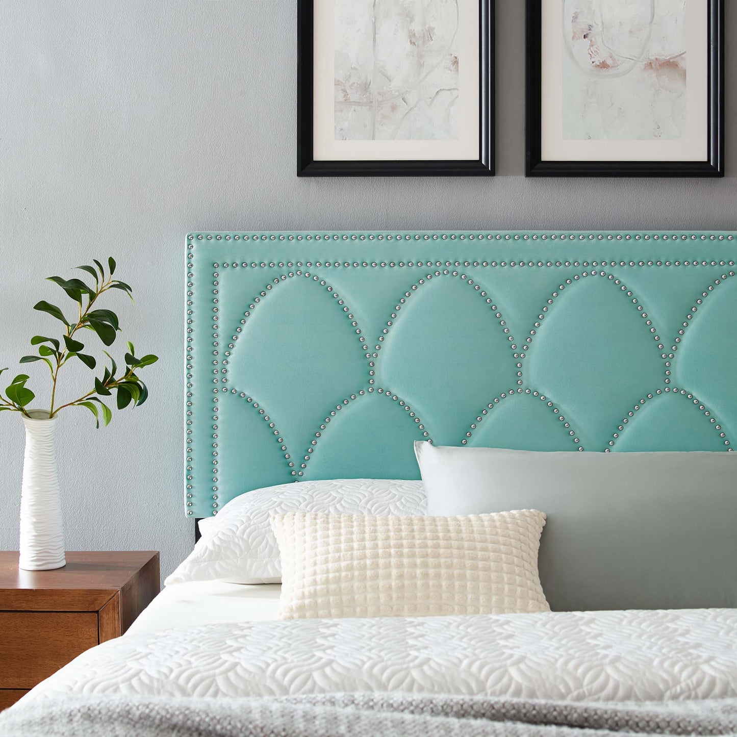 Greta Performance Velvet Twin Headboard