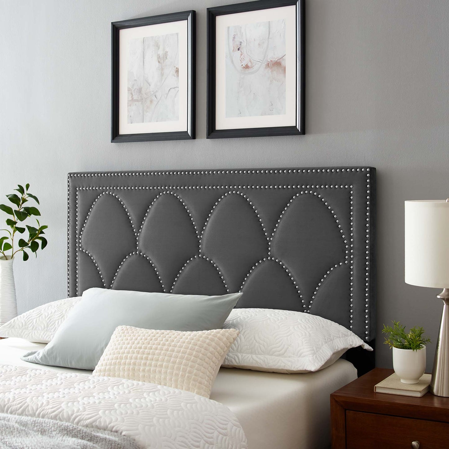 Greta Performance Velvet King/California King Headboard