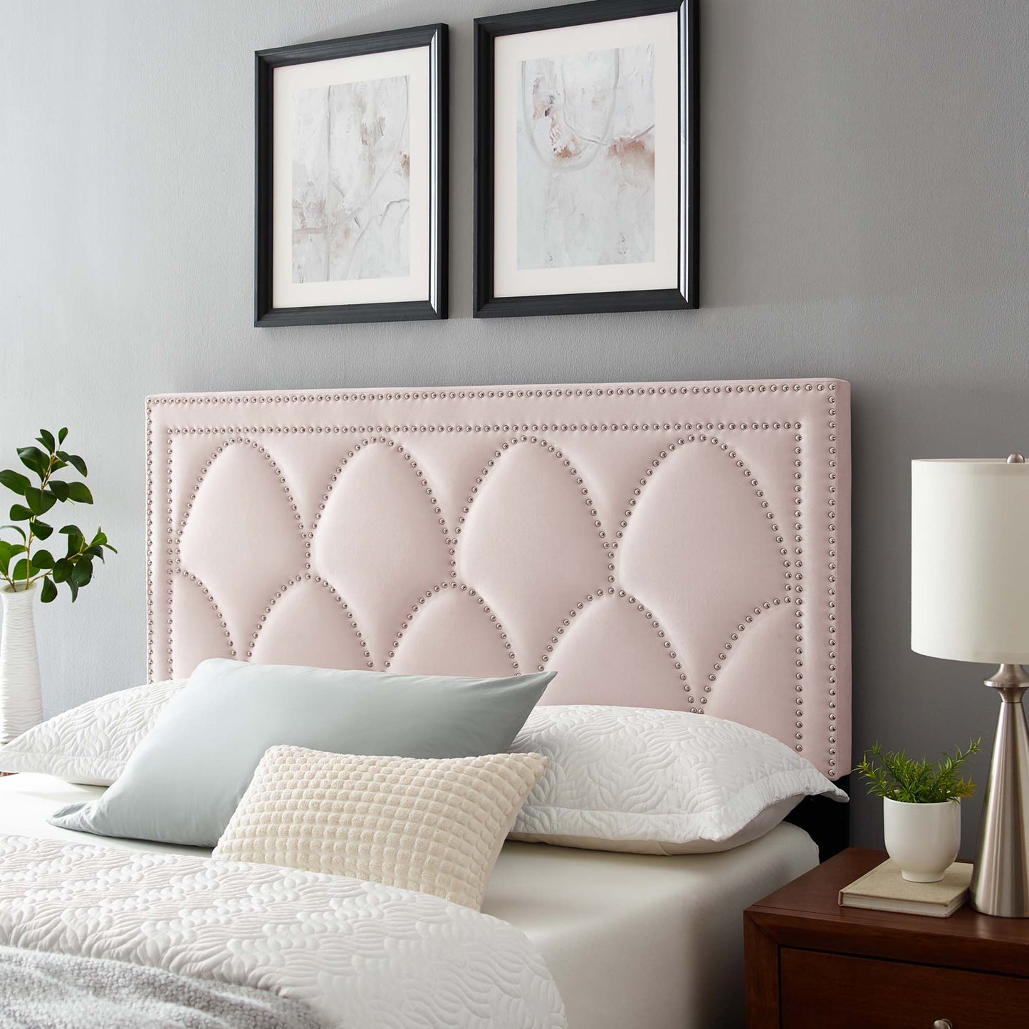 Greta Performance Velvet King/California King Headboard