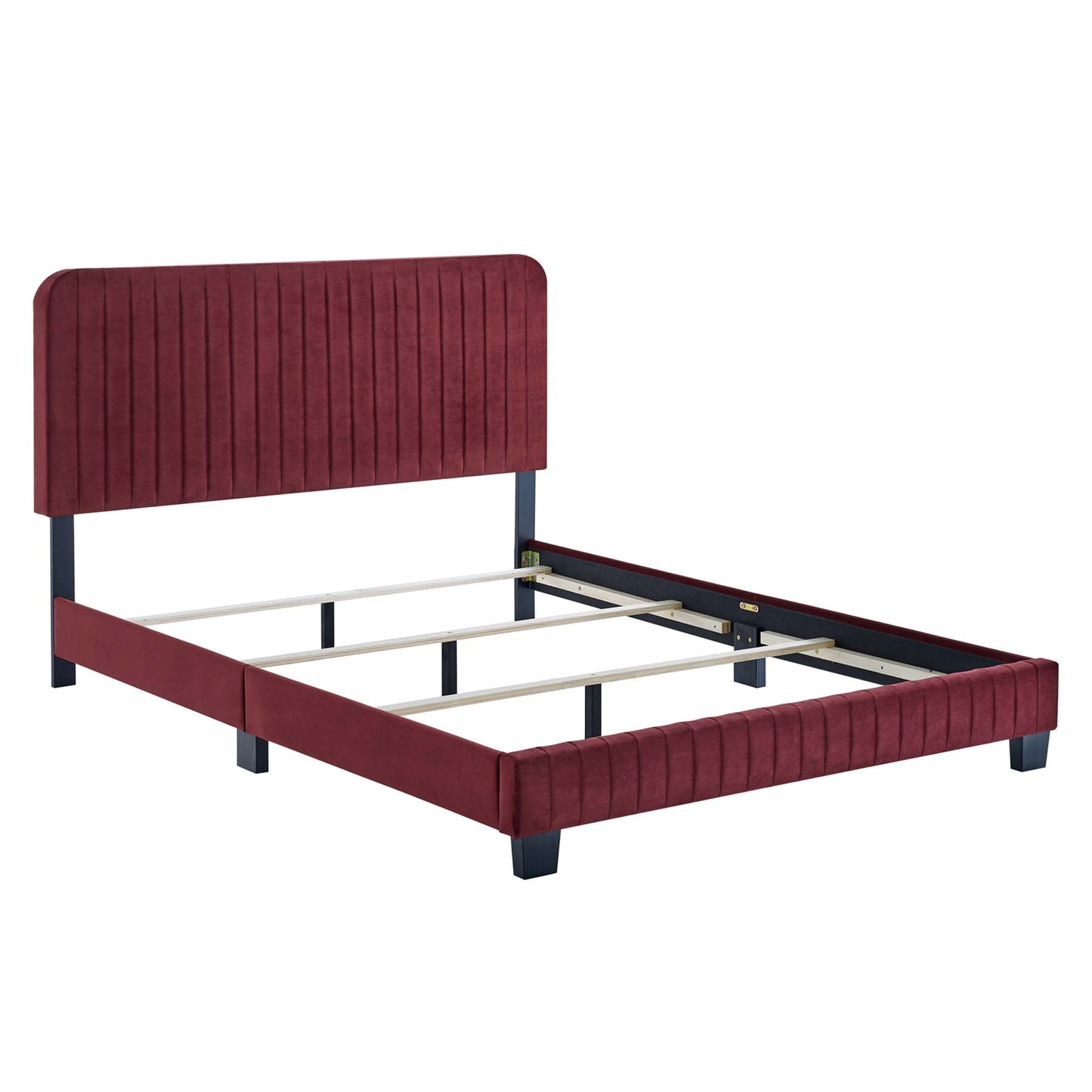 Celine Channel Tufted Performance Velvet King Bed