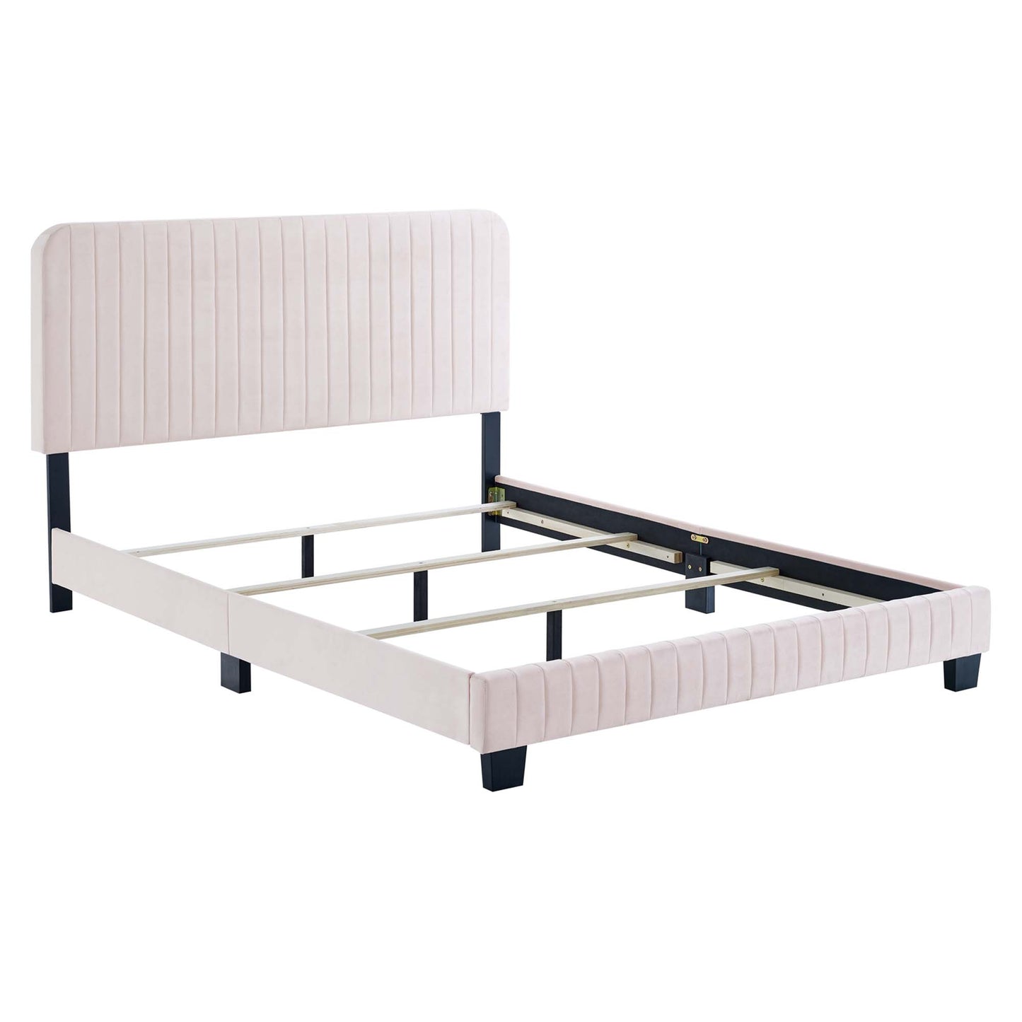 Celine Channel Tufted Performance Velvet King Bed