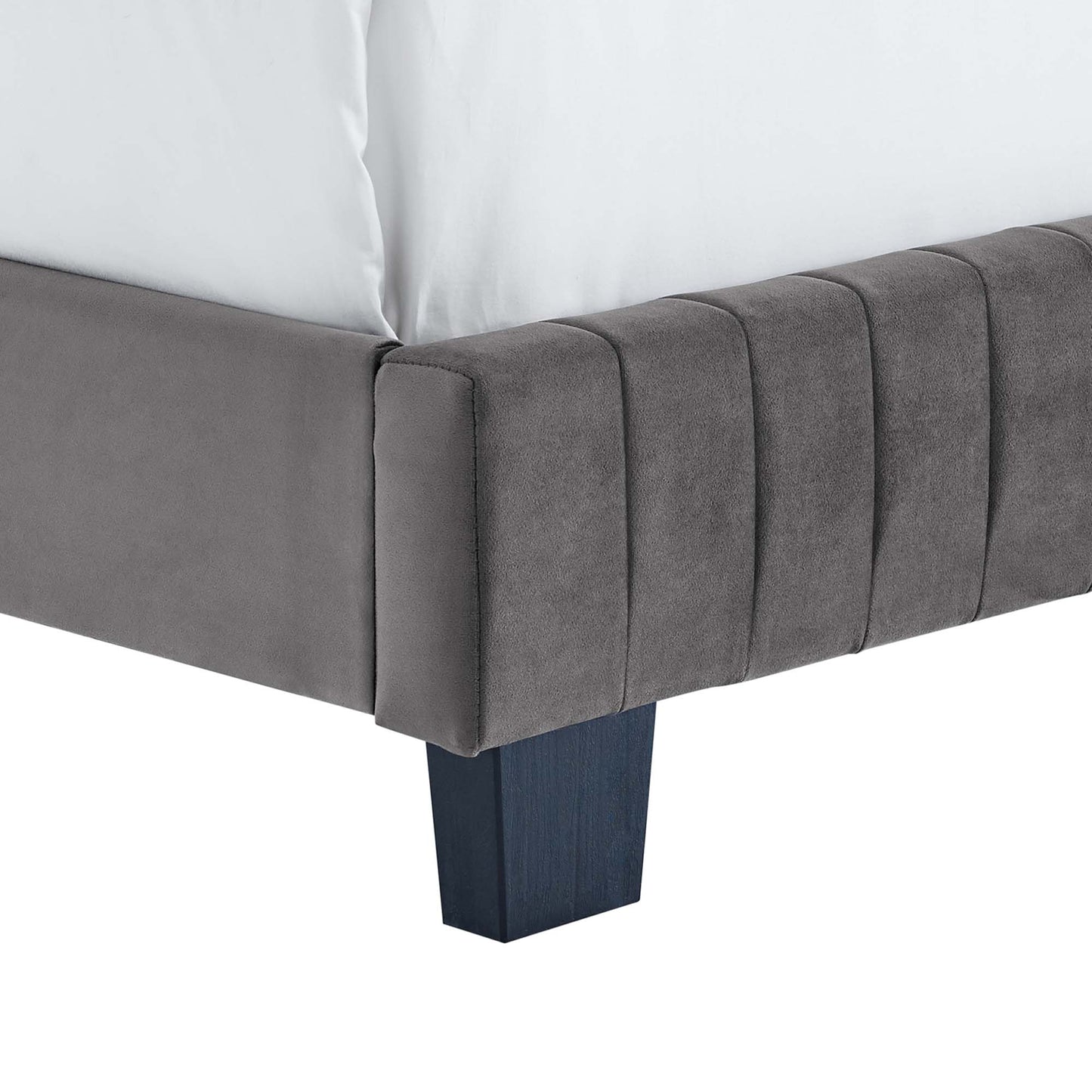 Celine Channel Tufted Performance Velvet Full Bed