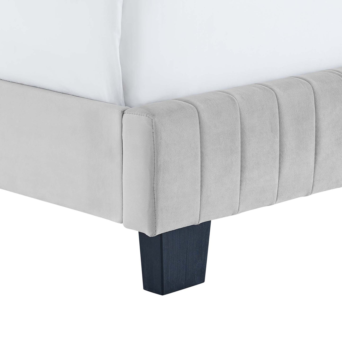 Celine Channel Tufted Performance Velvet Twin Bed