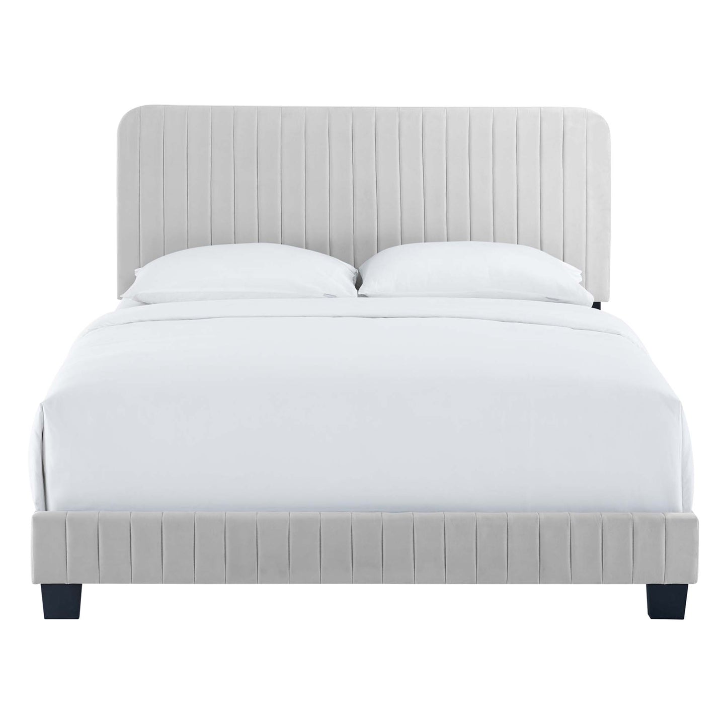 Celine Channel Tufted Performance Velvet Twin Bed