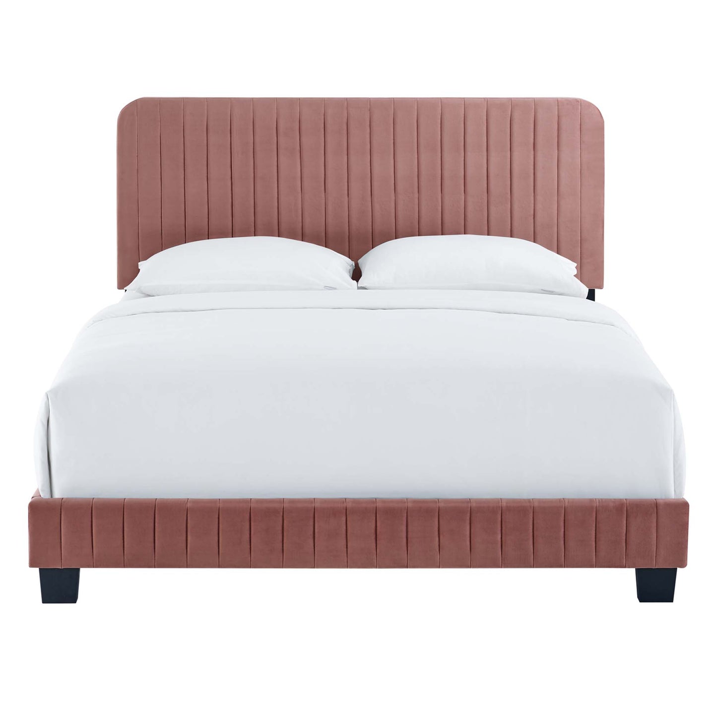 Celine Channel Tufted Performance Velvet King Platform Bed