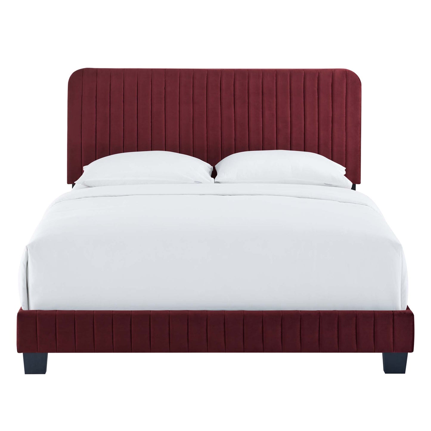 Celine Channel Tufted Performance Velvet King Platform Bed