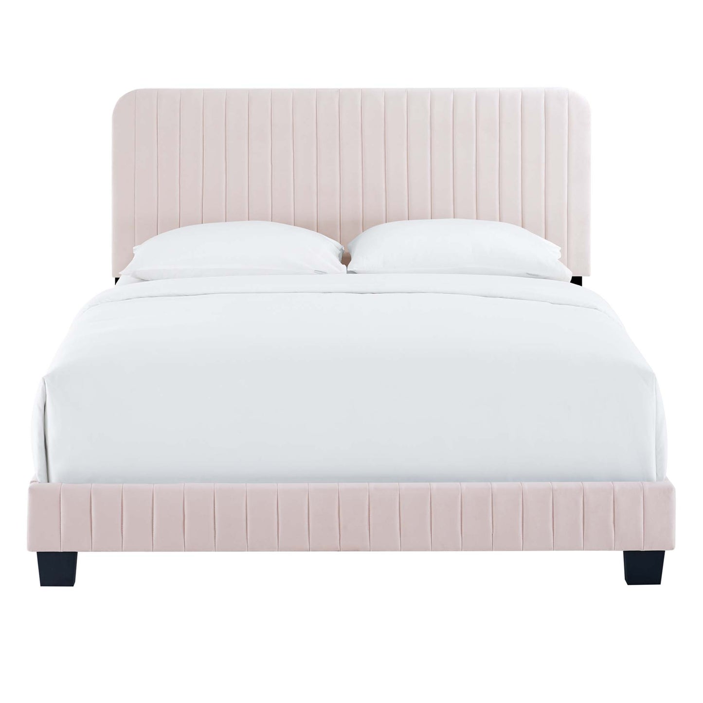 Celine Channel Tufted Performance Velvet Queen Platform Bed