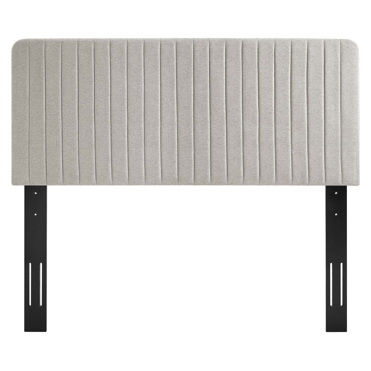 Milenna Channel Tufted Upholstered Fabric Twin Headboard