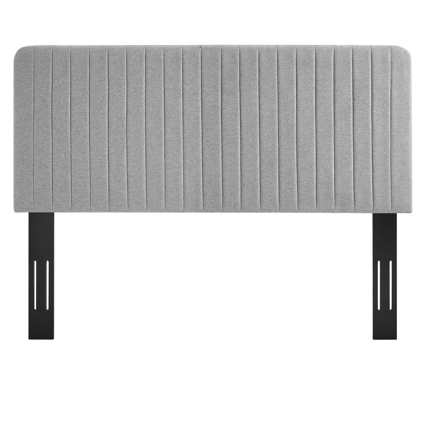 Milenna Channel Tufted Upholstered Fabric King/California King Headboard