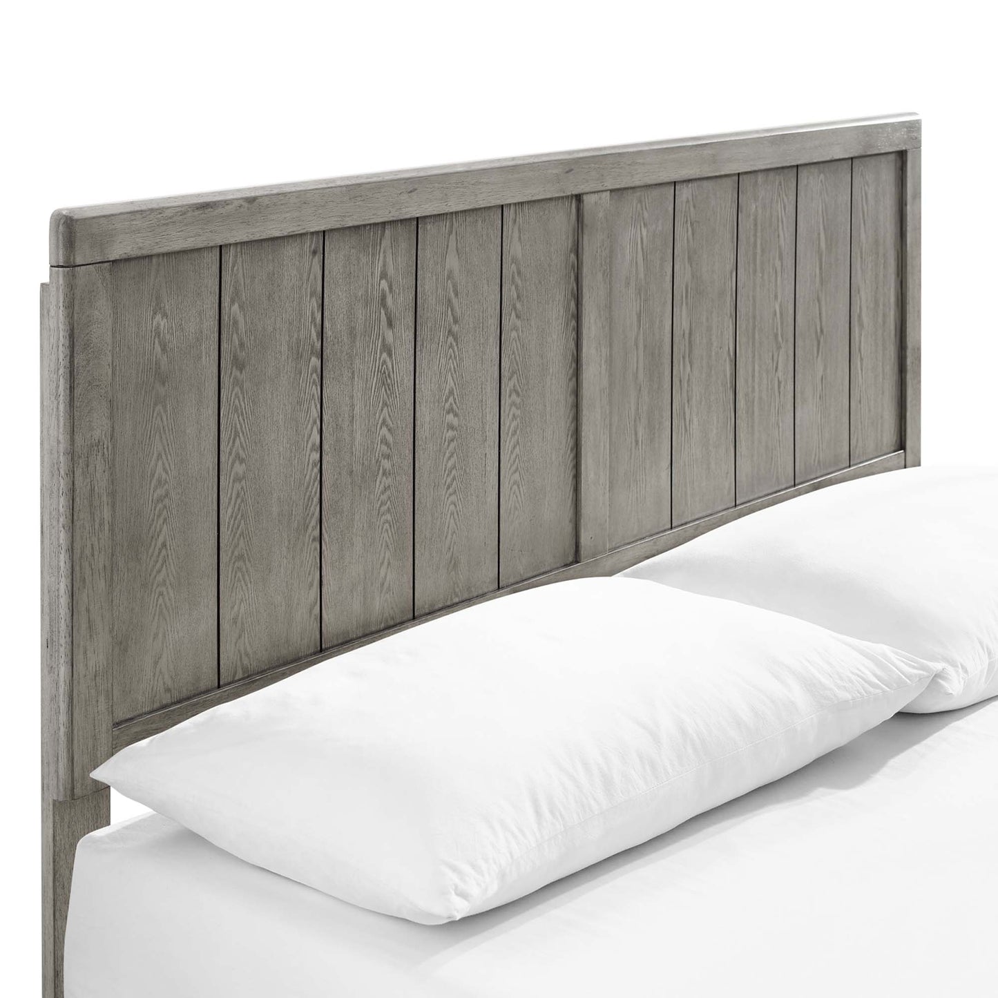 Alana Wood Queen Platform Bed With Angular Frame