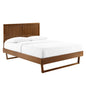 Alana Wood Queen Platform Bed With Angular Frame