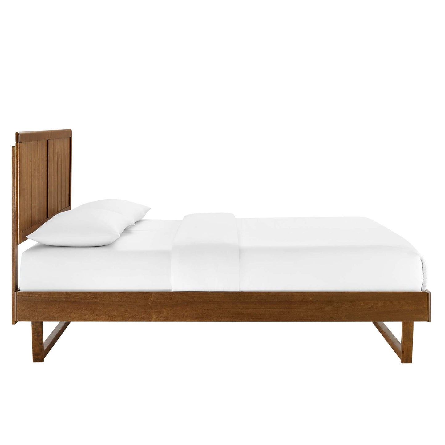 Alana Wood Queen Platform Bed With Angular Frame