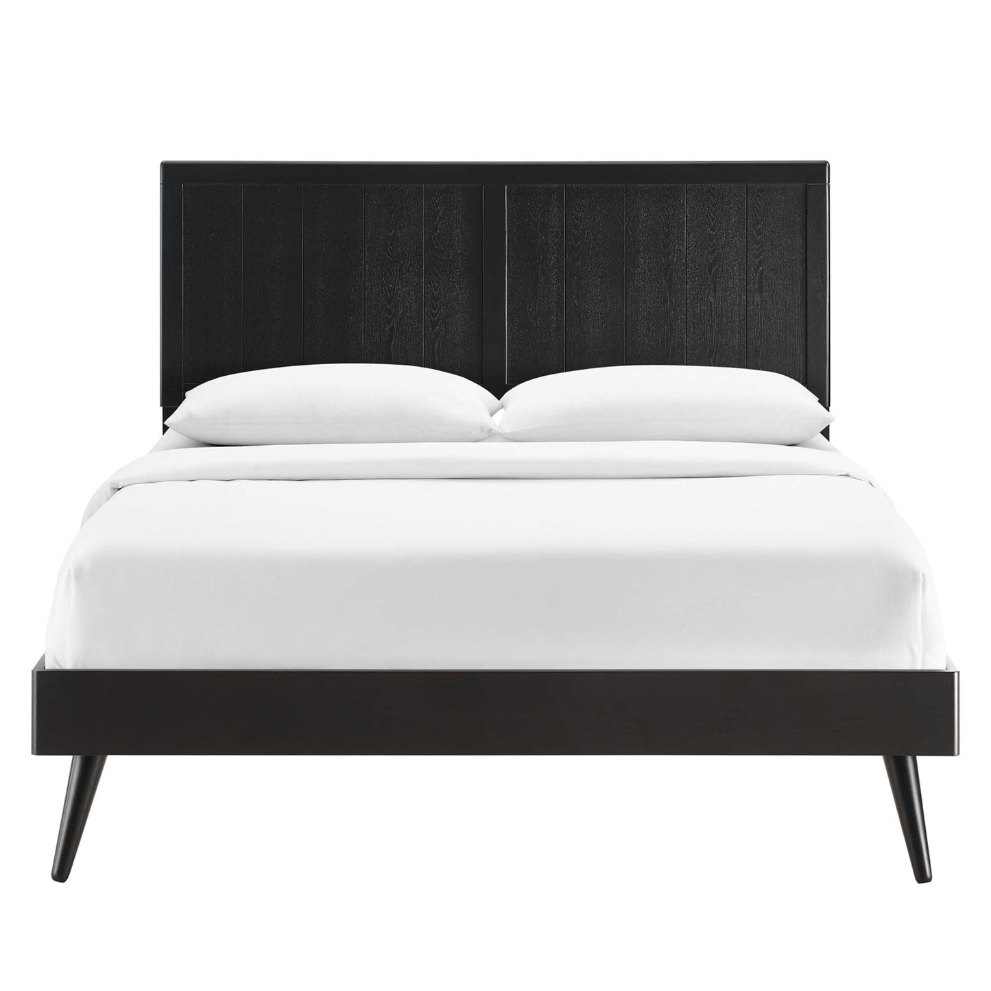 Alana Wood Queen Platform Bed With Splayed Legs