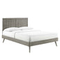 Alana Wood Queen Platform Bed With Splayed Legs