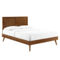 Alana Wood Queen Platform Bed With Splayed Legs