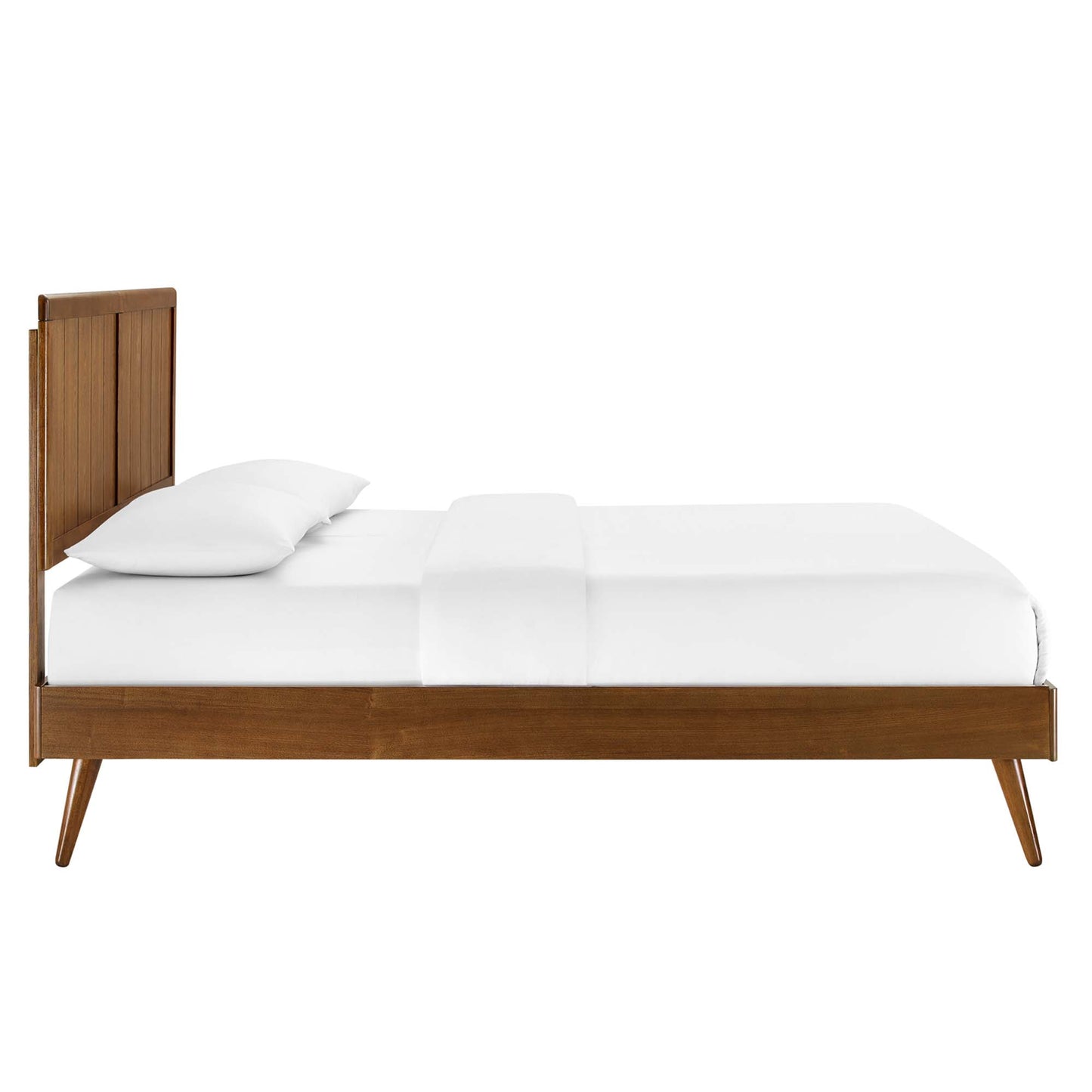 Alana Wood Queen Platform Bed With Splayed Legs