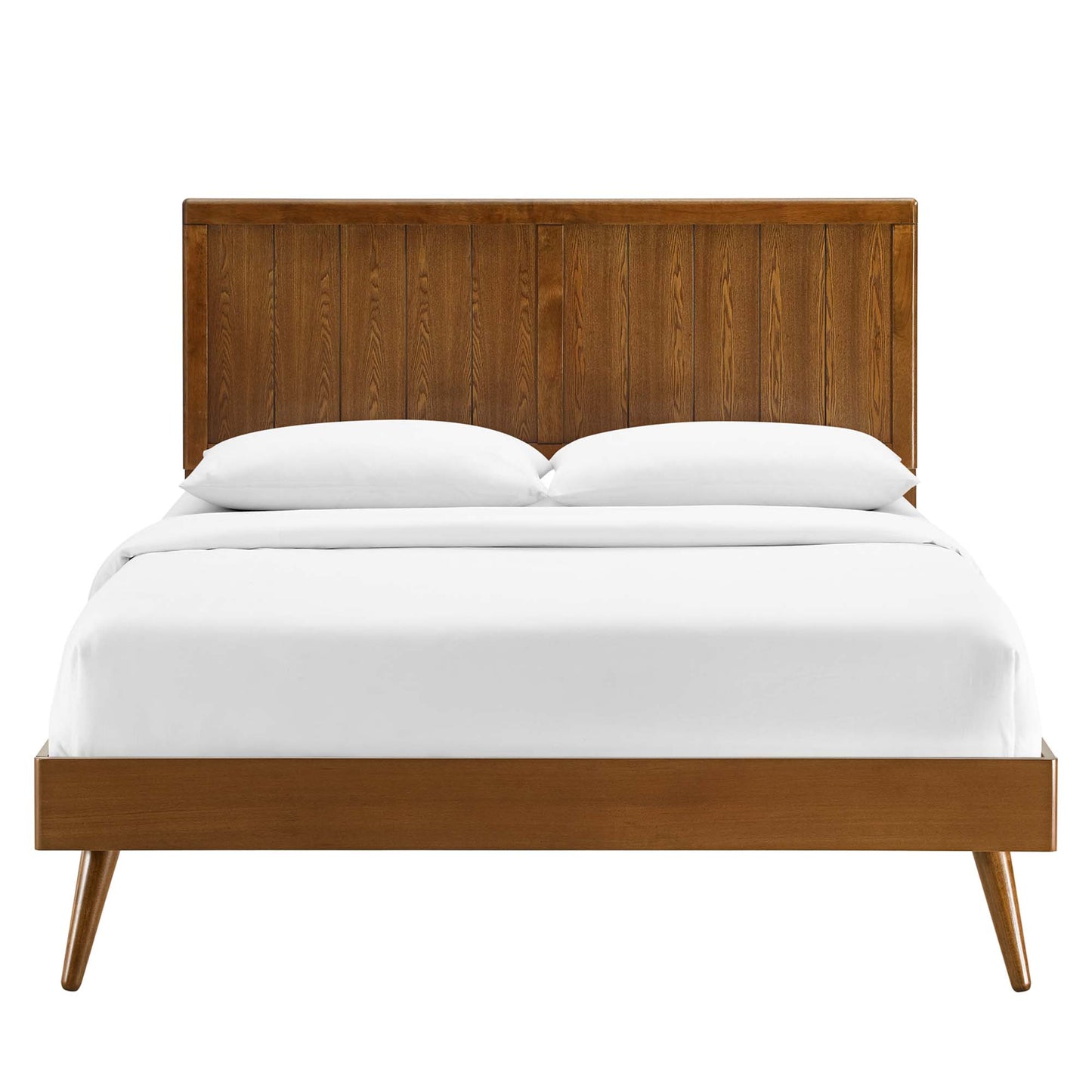 Alana Wood Queen Platform Bed With Splayed Legs