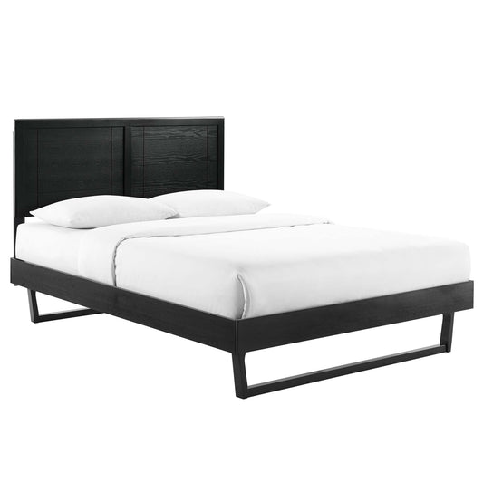 Cama Queen con plataforma de madera Marlee y estructura angular de Modway