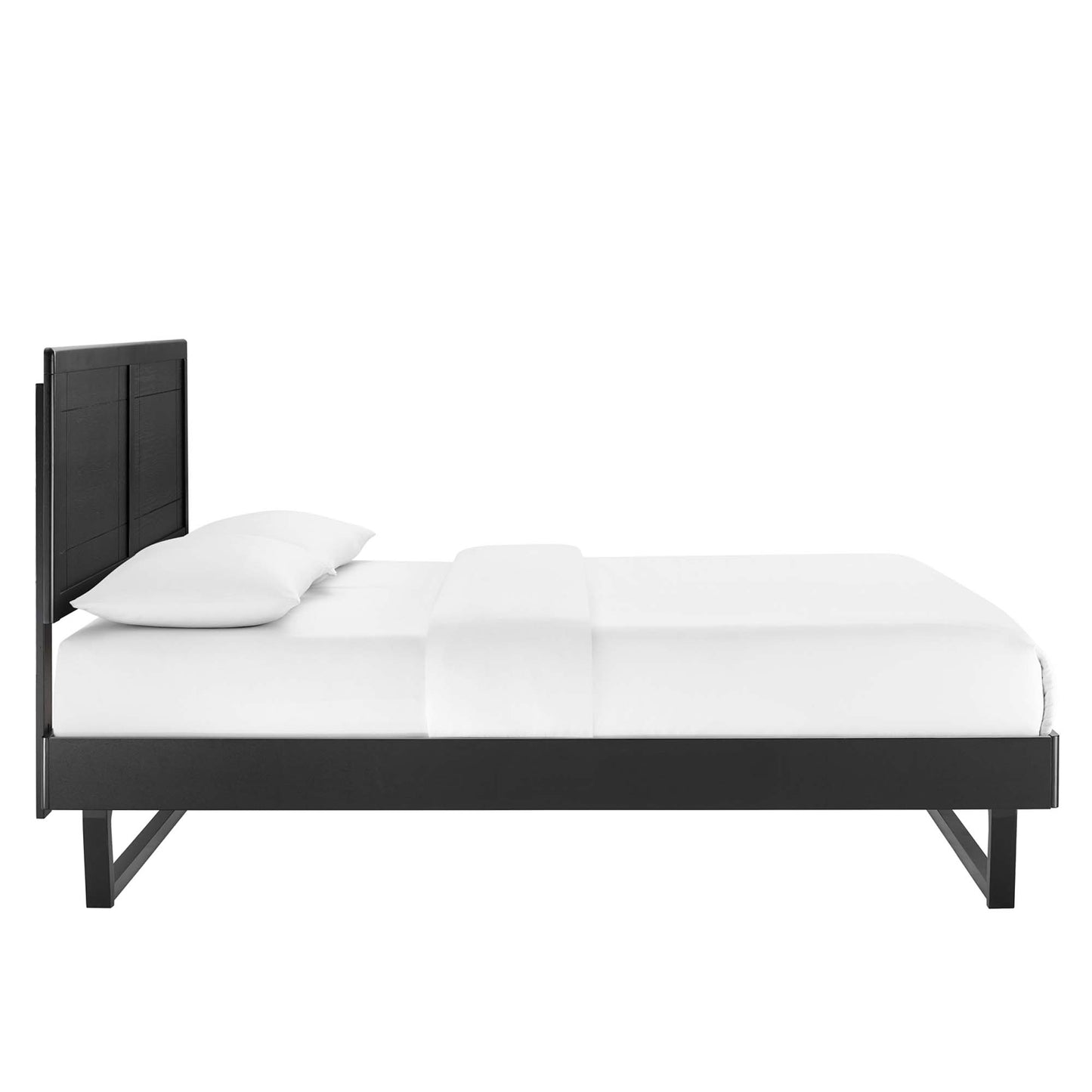 Cama Queen con plataforma de madera Marlee y estructura angular de Modway