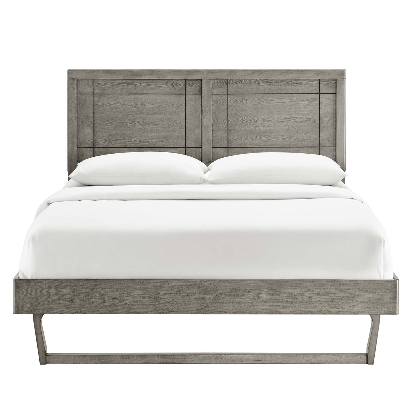 Cama Queen con plataforma de madera Marlee y estructura angular de Modway