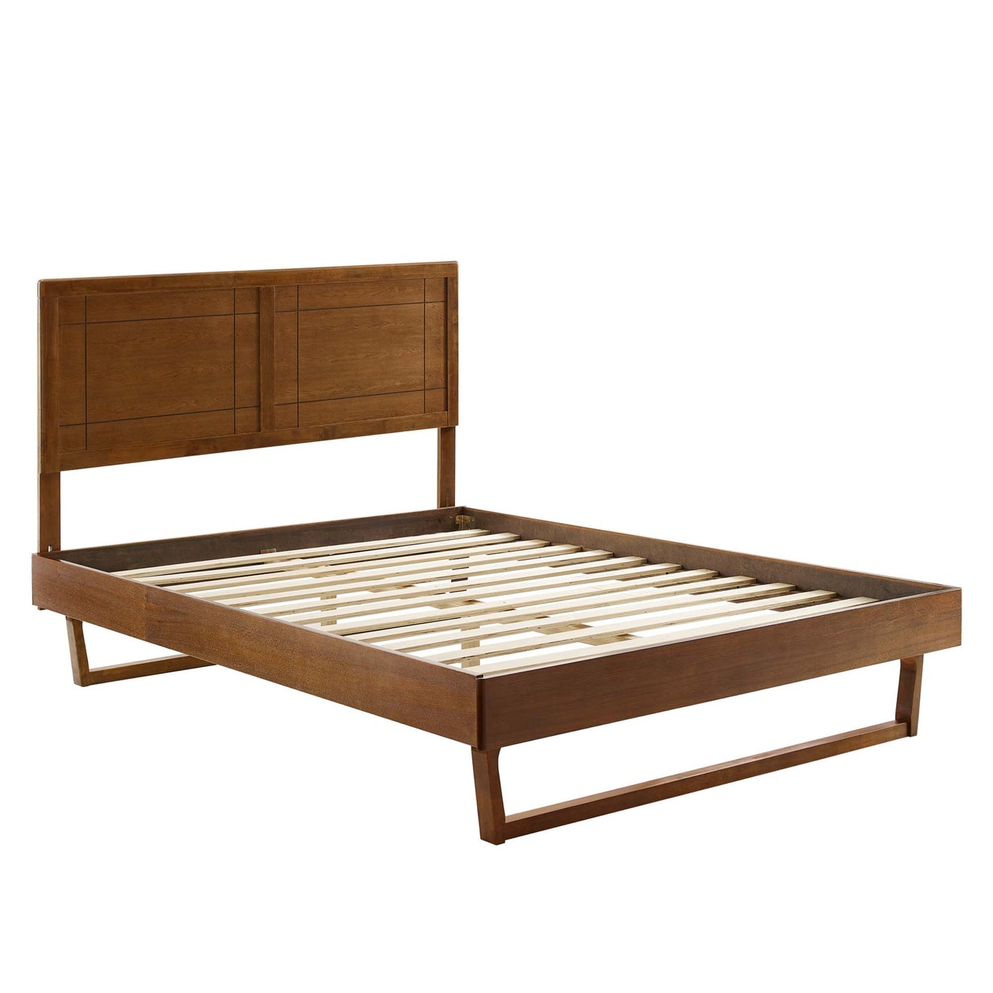 Cama Queen con plataforma de madera Marlee y estructura angular de Modway