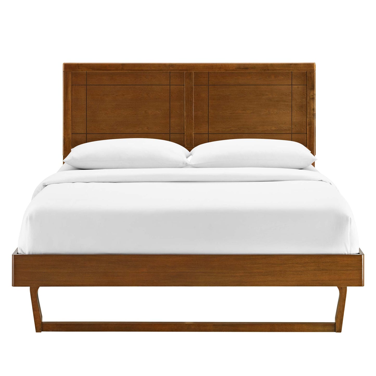 Cama Queen con plataforma de madera Marlee y estructura angular de Modway