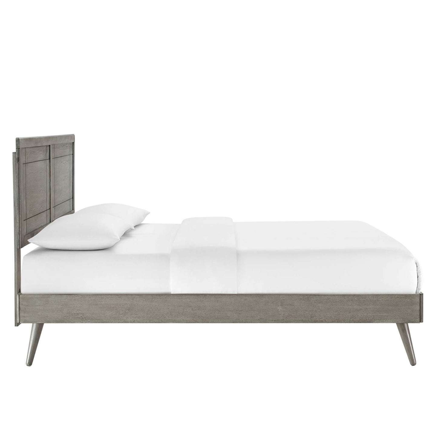 Cama Queen con plataforma de madera Marlee y patas separadas de Modway