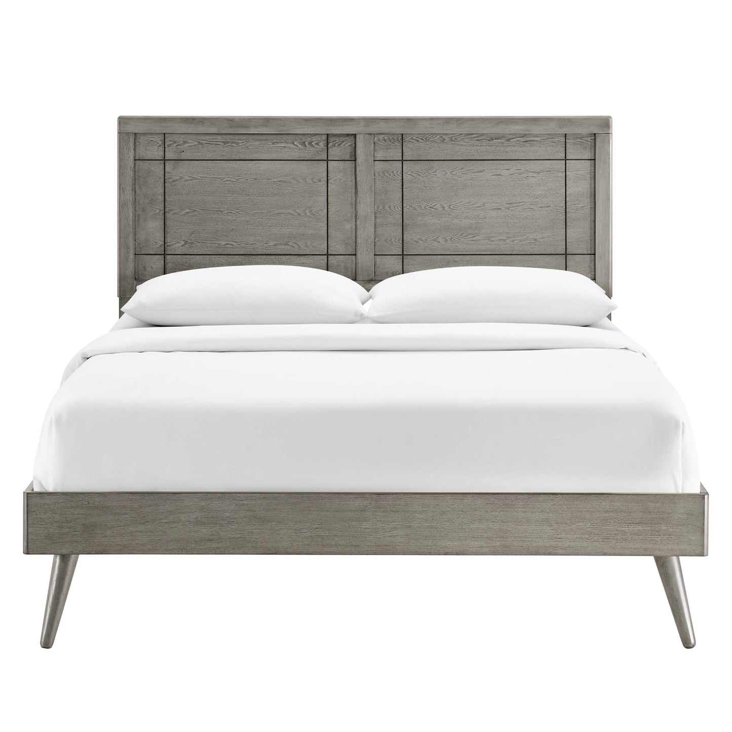 Cama Queen con plataforma de madera Marlee y patas separadas de Modway