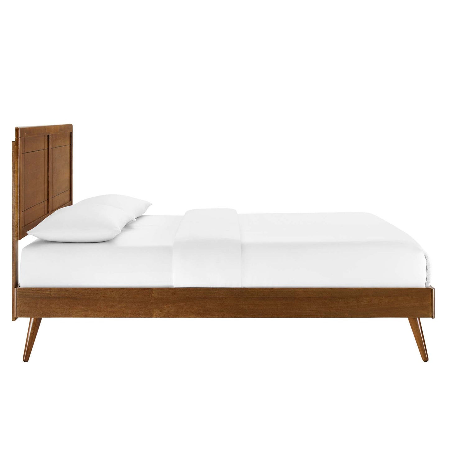 Cama Queen con plataforma de madera Marlee y patas separadas de Modway