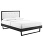 Willow Wood Queen Platform Bed With Angular Frame