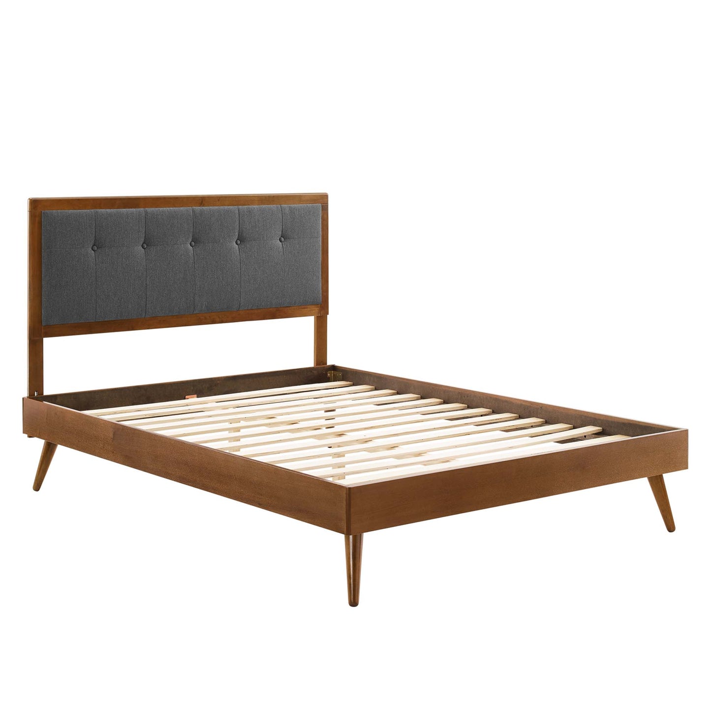 Willow Wood Queen Platform Bed With Splayed Legs